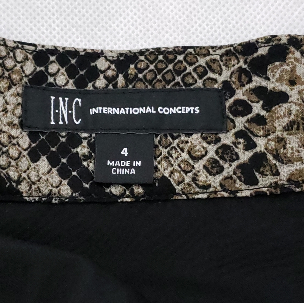 INC Skirt Size 4 Mixed Print Floral Midi - Picture 8 of 8